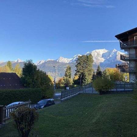 La Marmotte: Vue Mont Blanc, Terrasse, Parking Apartment Combloux Luaran gambar