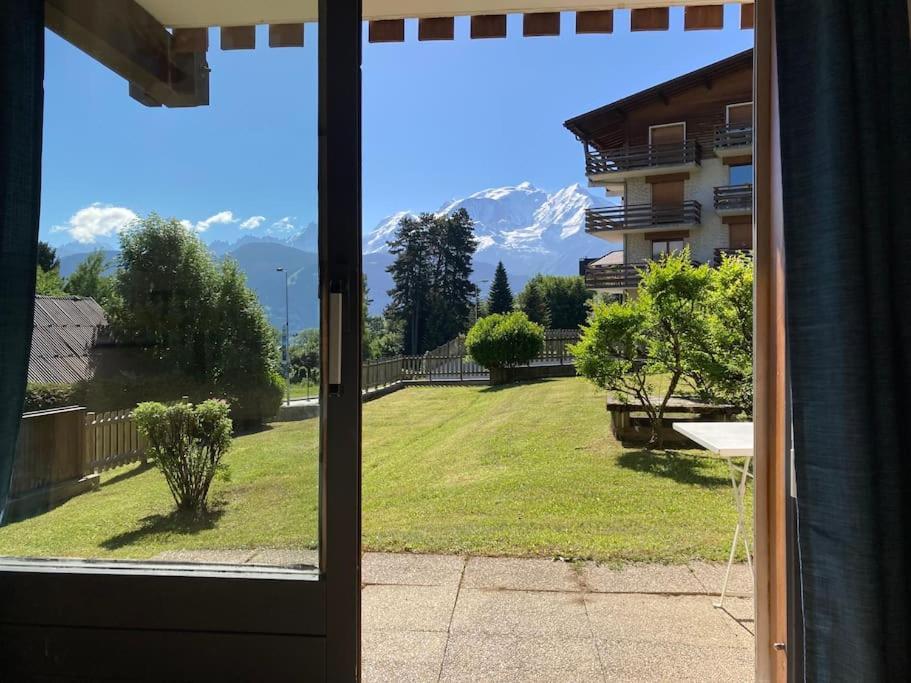 La Marmotte: Vue Mont Blanc, Terrasse, Parking Apartment Combloux Luaran gambar